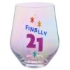 Hallmark Finally 21 Stemless Wine Glass, 16 Oz. -Fashion Accessories Store 0001BID1089