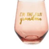 Hallmark I'm The Fun Grandma Stemless Wine Glass, 14 Oz. -Fashion Accessories Store 0001BRW3214