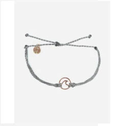 Pura Vida Wave Gray & Rose Gold Bracelet