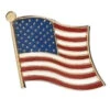Waving American Flag Pin -Fashion Accessories Store 11096