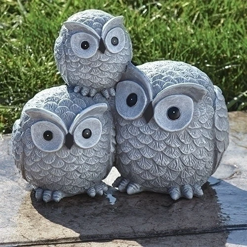 Triple Owls Pudgy Pal Garden Statue 3 Triple Owls Pudgy Pal Garden Statue