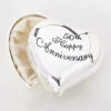 50th Happy Anniversary Engraved Keepsake Box -Fashion Accessories Store 19668