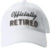 Officially Retired White Adjustable Unisex Hat -Fashion Accessories Store 23502