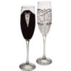Bride & Groom Champagne Flutes Set Of 2 2 Bride & Groom Champagne Flutes Set Of 2 -Fashion Accessories Store 3 CCF1994 B