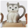 Sculpted 3-Dimensional 18 Oz. Dog Mug Husky -Fashion Accessories Store 37375