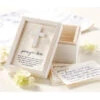 White Cross Prayer Box And Prayer Cards Set -Fashion Accessories Store 41130008