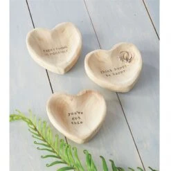 Mud Pie Wooden Heart Trinket Tray With Sentiment -Fashion Accessories Store 41260018 1