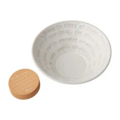 Glazed Terracotta Prayer Bowl And Prayer Cards Set