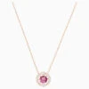 Swarovski Sparkling Dance Round Necklace Red -Fashion Accessories Store 5279421