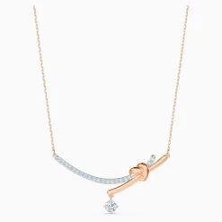 Swarovski Lifelong Heart Necklace White Mixed Metal Finish