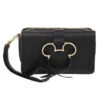 Disney Mickey Mouse Black And Gold Metal Charm Wristlet Faux Leather Wallet 2 Disney Mickey Mouse Black And Gold Metal Charm Wristlet Faux Leather Wallet -Fashion Accessories Store 59105 1