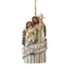 Jim Shore White Woodland Holy Family Nativity Joy To The World Ornament -Fashion Accessories Store 6007932