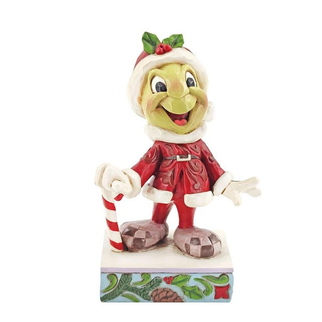 Jim Shore Disney Personality Pose Jiminy Cricket As Santa Be Wise And Be Merry Figurine 3 Jim Shore Disney Personality Pose Jiminy Cricket As Santa Be Wise And Be Merry Figurine