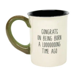 Happy Birthday To You Old Dinosaur Sculpted T-Rex Mug -Fashion Accessories Store 6009288 1