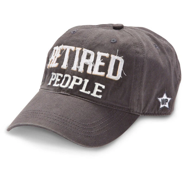 Retired People Dark Gray Adjustable Baseball Hat 3 Retired People Dark Gray Adjustable Baseball Hat