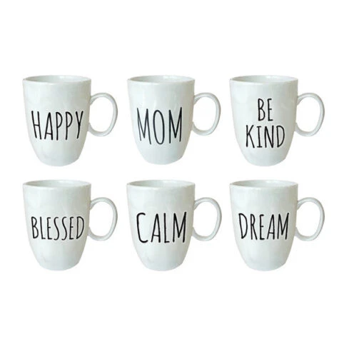 Handcrafted Black And White Mug