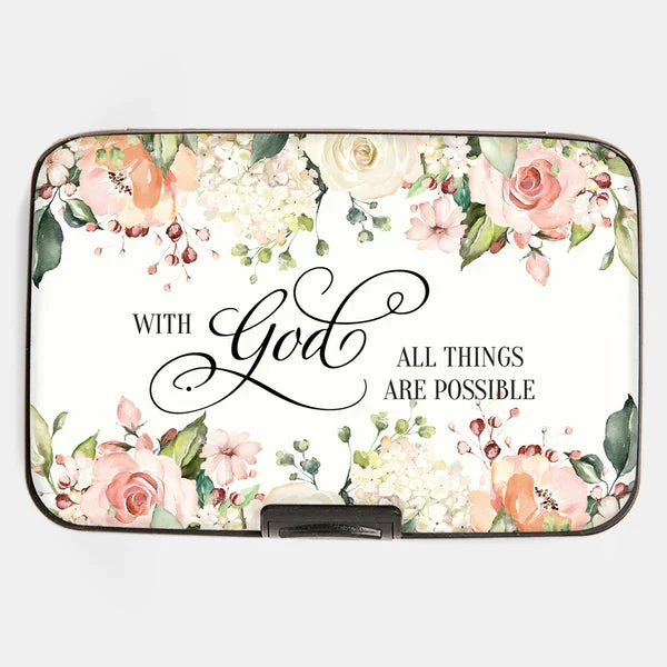 With God All Things Are Possible RFID Armored Wallet 3 With God All Things Are Possible RFID Armored Wallet