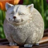 7.25" Chubby Cat Pudgy Pal Garden Statue -Fashion Accessories Store 75263