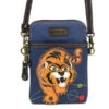 Chala Cellphone Crossbody Handbag Navy Tiger -Fashion Accessories Store 827TG1