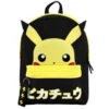 Pokemon Pikachu Laptop Backpack With Webbed Keychain Pull And Applique Ears -Fashion Accessories Store BPA08BDPOK00PP00 1