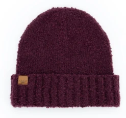 Britt’s Knits Common Good Knit Beanie Hat Made From 50% Recycled Water Bottles -Fashion Accessories Store Britt sKnitsCommonGoodbeanie burgundy