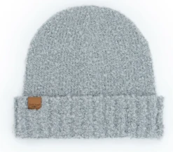 Britt’s Knits Common Good Knit Beanie Hat Made From 50% Recycled Water Bottles -Fashion Accessories Store Britt sKnitsCommonGoodbeanie gray