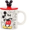 18 Oz. Disney Mickey Heritage Sketch Mug With Sculpted Ears Lid -Fashion Accessories Store DL1643KN 1