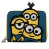 Loungefly Minions Triple Minion Bello Zip Around Wallet -Fashion Accessories Store DMWA0003 1
