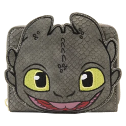 Loungefly Dreamworks How To Train Your Dragon Toothless Cosplay Zip Around Wallet