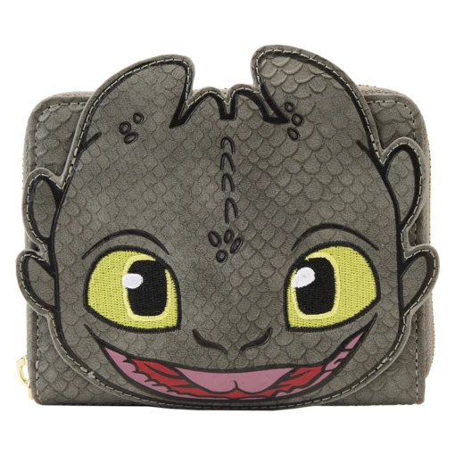 Loungefly Dreamworks How To Train Your Dragon Toothless Cosplay Zip Around Wallet