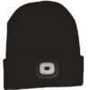 Night Scout™ Rechargeable LED Black Beanie Hat -Fashion Accessories Store Dmmercha NGTS BLK Nicht Scout Black