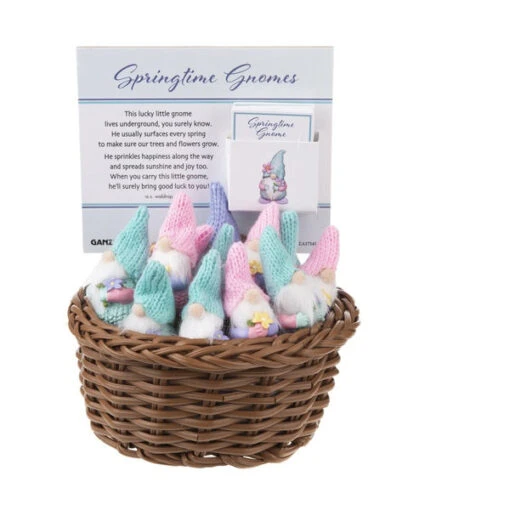Pastel Springtime Gnome Pocket Token Figurine - Image 3