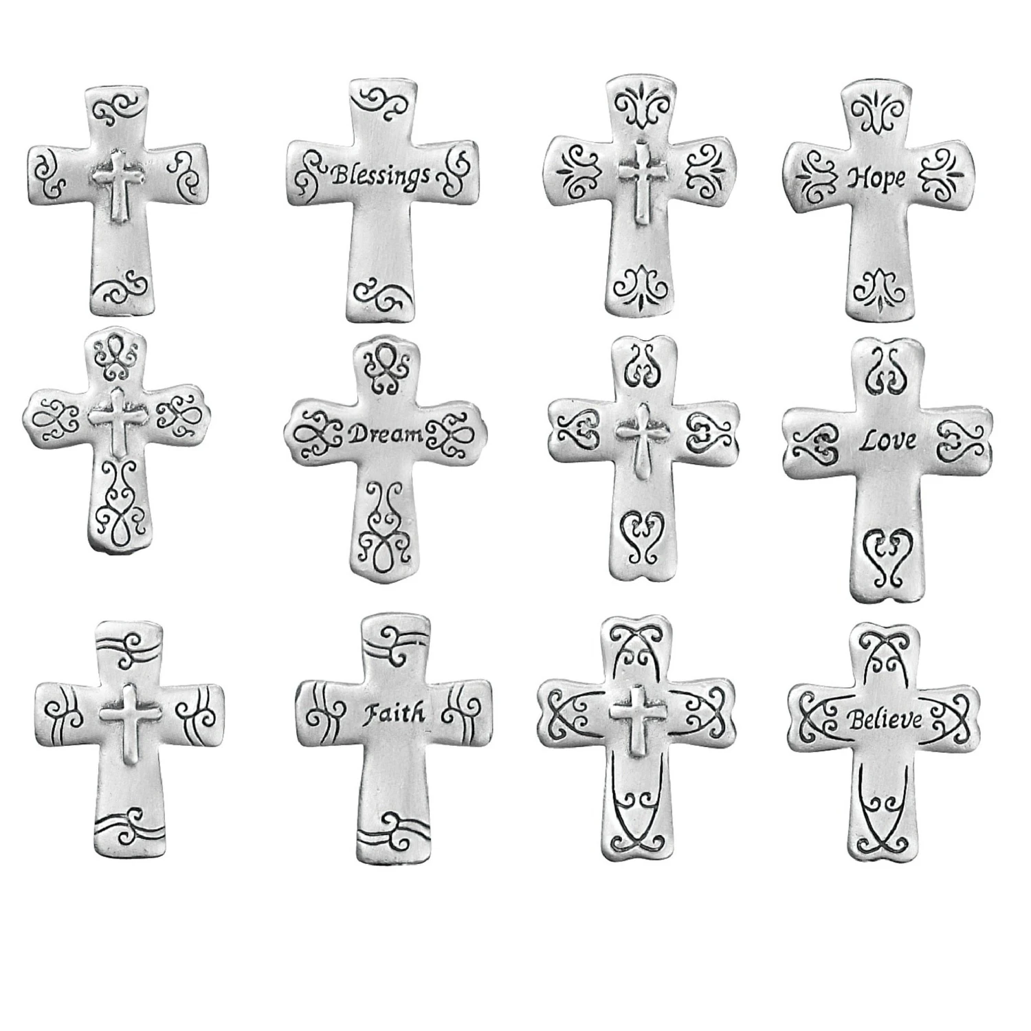 Blessings Pocket Cross Token Charm 3 Blessings Pocket Cross Token Charm