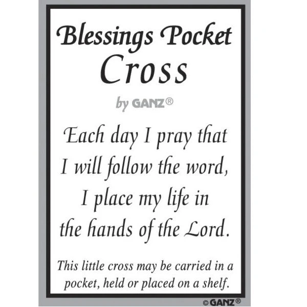 Blessings Pocket Cross Token Charm 4 Blessings Pocket Cross Token Charm - Image 2