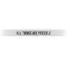"All Things Are Possible" Silver Embracelet -Fashion Accessories Store EMB ALLTHINGSAP S