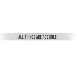 "All Things Are Possible" Silver Embracelet