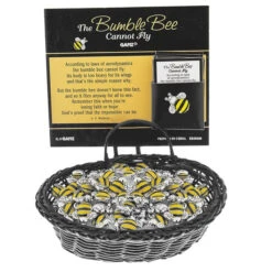 The Bumble Bee Cannot Fly Pocket Token Charm -Fashion Accessories Store ER28460 3