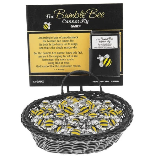 The Bumble Bee Cannot Fly Pocket Token Charm - Image 3