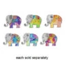 Rainbow Color Good Luck Elephant Pocket Token Charm -Fashion Accessories Store ER52228 2