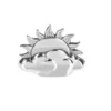 Silver Lining Sun And Cloud Pocket Token Charm -Fashion Accessories Store ER64535 3
