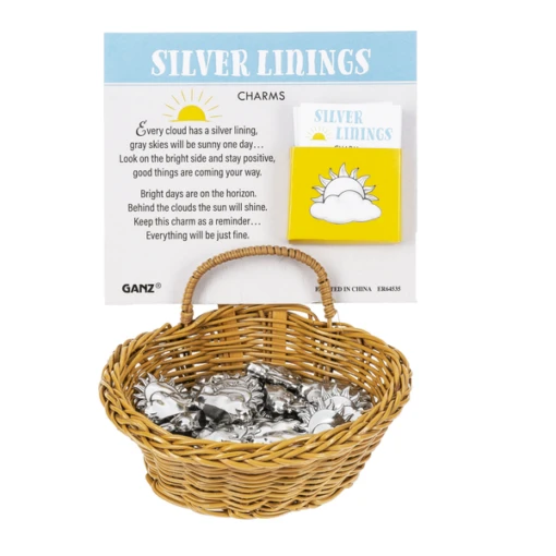 Silver Lining Sun And Cloud Pocket Token Charm - Image 3