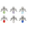 Colors Of Faith Angel With Colored Glass Pocket Token Charm -Fashion Accessories Store ER64796