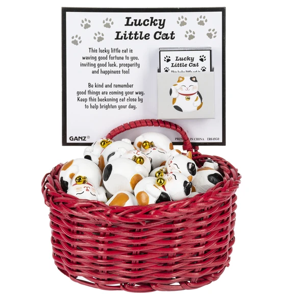 Asian Good Fortune Lucky Cat Pocket Token Charm 5 Asian Good Fortune Lucky Cat Pocket Token Charm - Image 3