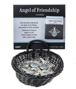 Angel Of Friendship Charm Token -Fashion Accessories Store ER69552 2