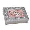 Oh My Darling Silver Tone Filigree Jewel Bead Music Box Plays Canon In D -Fashion Accessories Store FM157GB