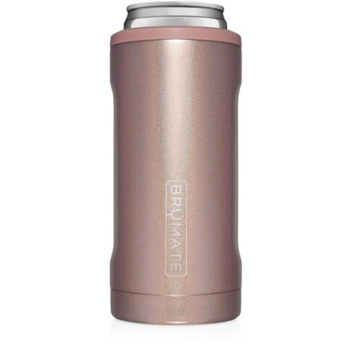 BrüMate Hopsulator Slim Glitter Rose Gold 12 Oz