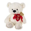8" Key To My Heart Cream Bear Stuffed Plush -Fashion Accessories Store HV9509