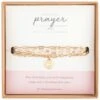 Love Wrapped In Prayer 2-in-1 Necklace/Bracelet -Fashion Accessories Store Heart Charm GoldBeads 2in1 NecklaceBracelet 1005012886 02