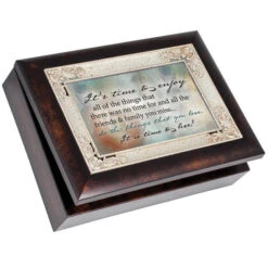 Retirement Time To Live Traditional Music Jewelry Keepsake Box Plays You Light Up My Life