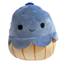 Squishmallow Jova The Blueberry Muffin Breakfast 8" Stuffed Plush By Kelly Toy